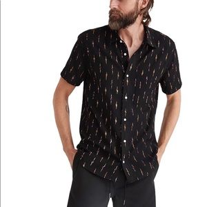 Madewell mens Short-Sleeve Perfect Shirt in Ikat Dash size large